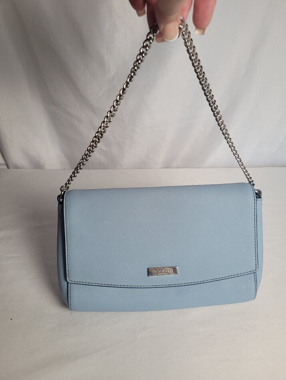 Kate Spade Laurel Way Greer Shoulder Handbag Baltic Sea Blue